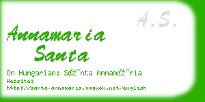 annamaria santa business card
